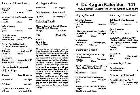 Papieren Kagan Kalender